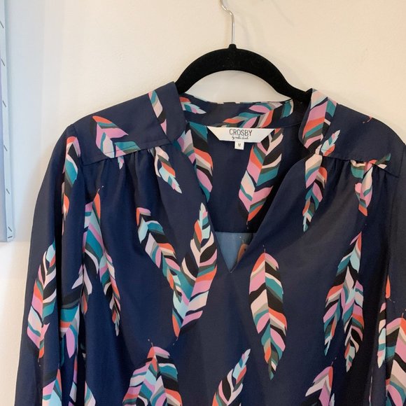 Avery Tunic, Custom Feather Print - Picture 3 of 7